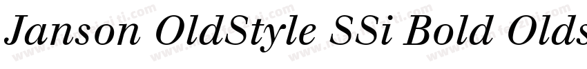 Janson OldStyle SSi Bold Oldstyle Figures字体转换